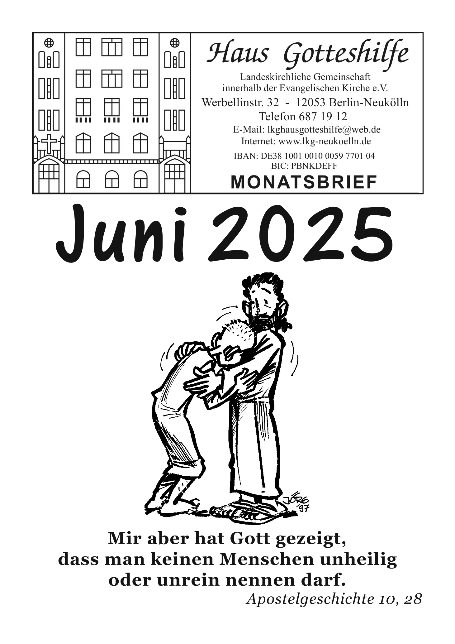 Monatsbrief Juni 2025 Seite 1