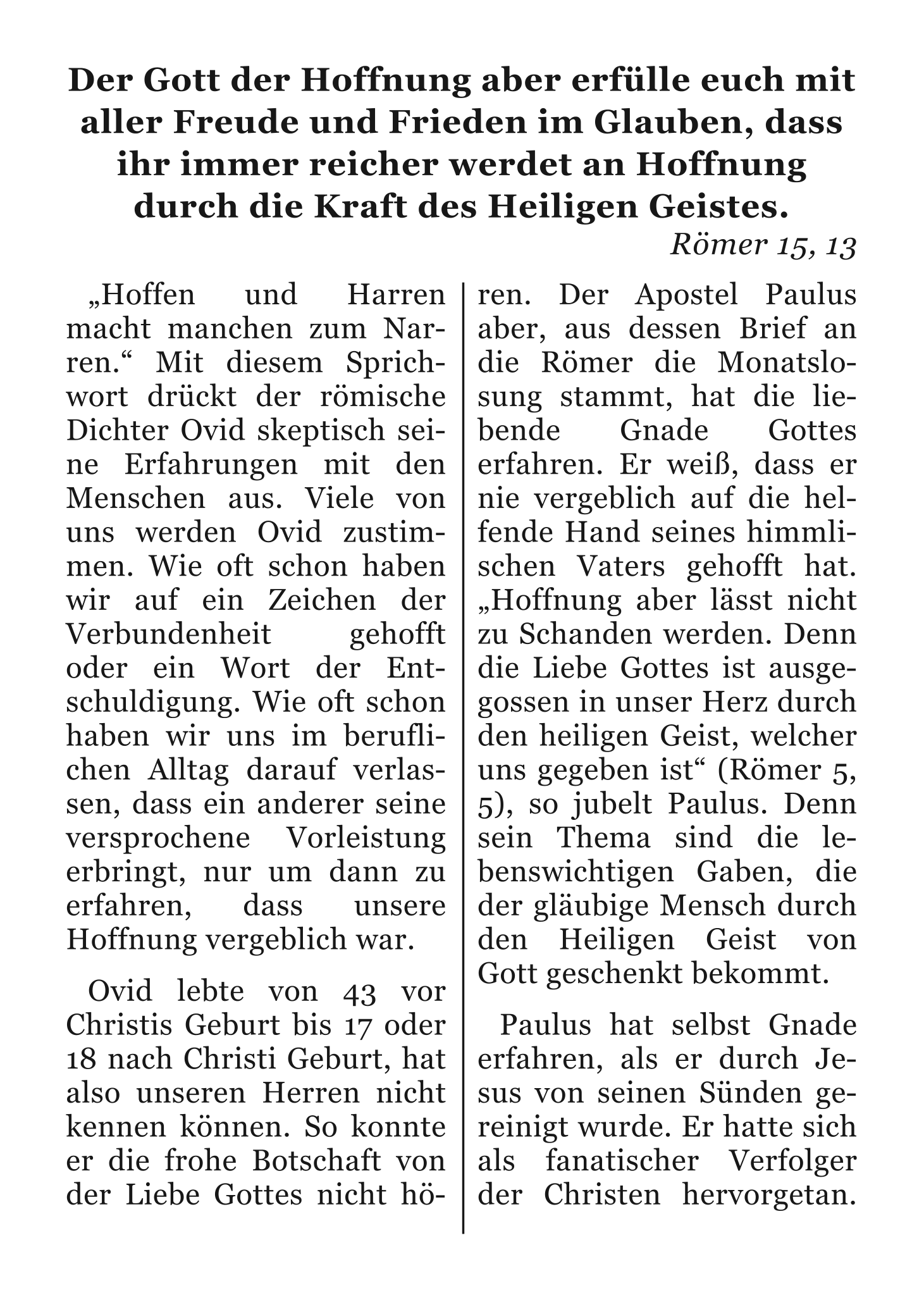 Monatsbrief Mai 2026 Seite 2