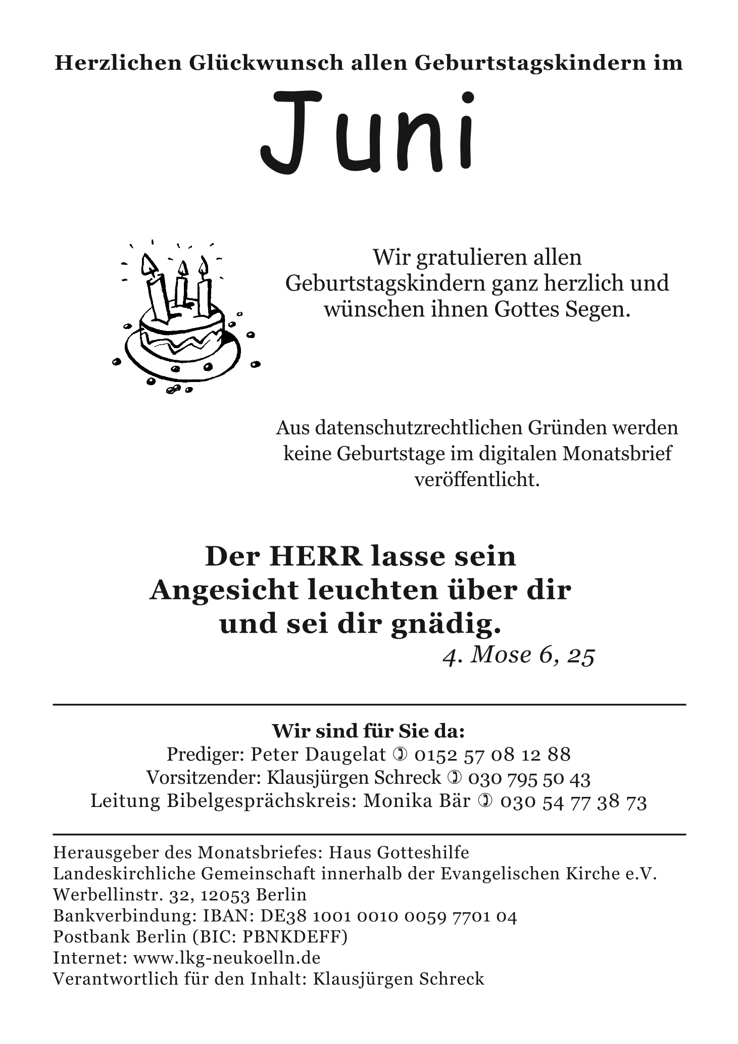 Monatsbrief Juni 2026 Seite 8