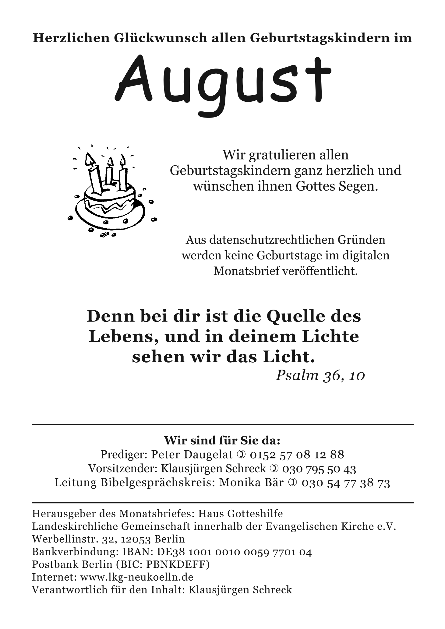 Monatsbrief August 2026 Seite 8